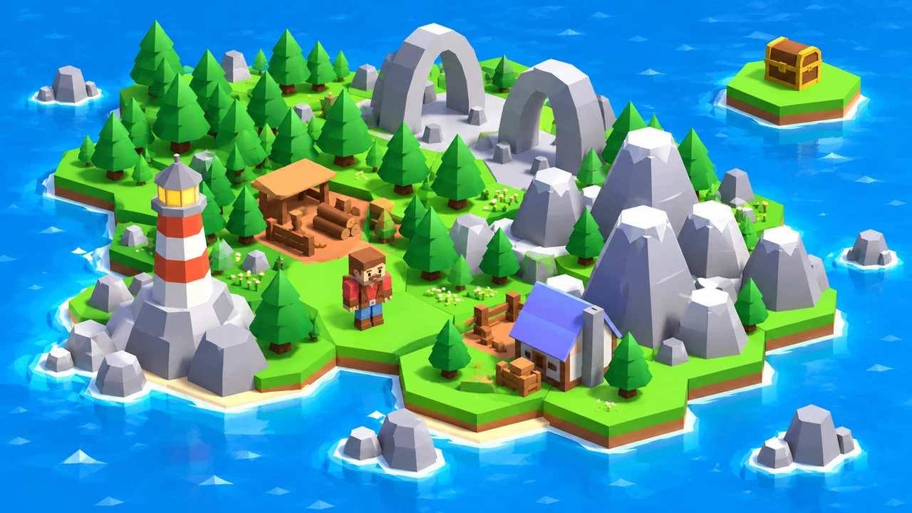 Pixel Build Your Island Game