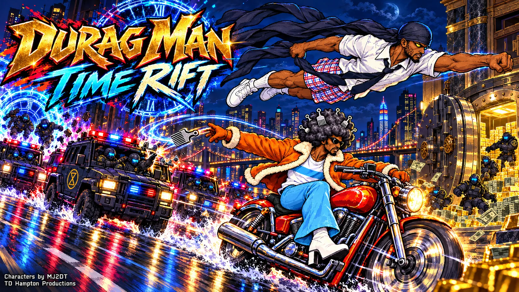 Pixel DuRag Man: Time Rift Game pixel game