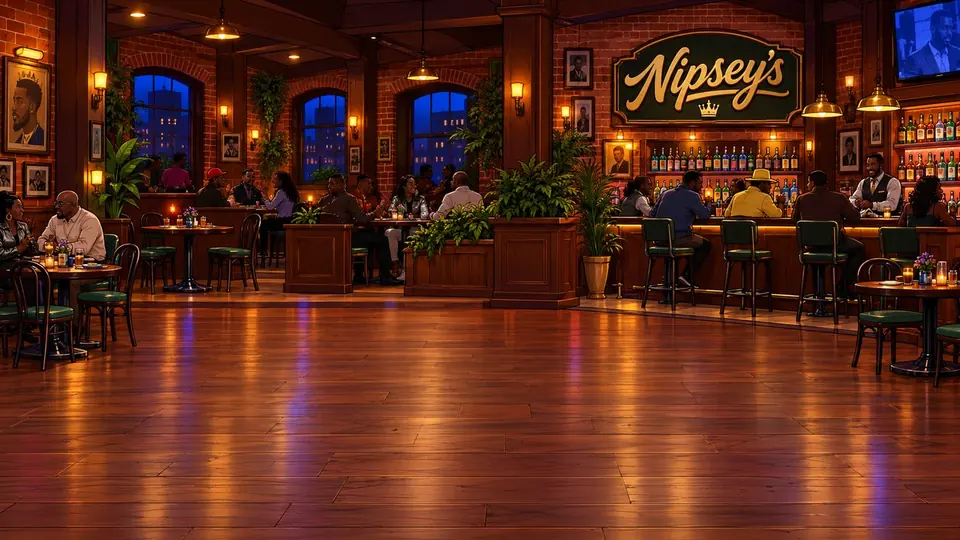 Nipsey's bar stage artwork