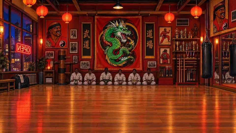 Dragonfly's Dojo stage artwork