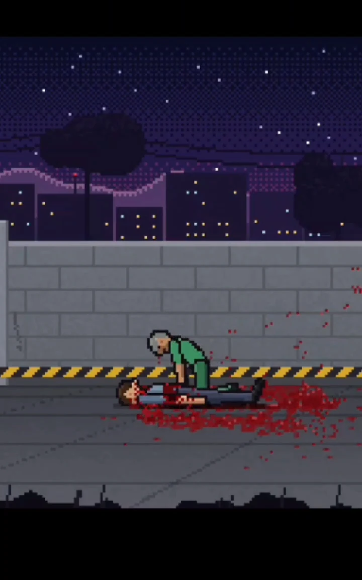 Ragdoll Sandbox medic attending a fallen dummy on the rooftop