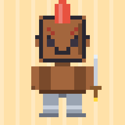 Berserker pixel character avatar