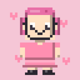 Bow Sweetie pixel character avatar
