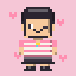 Cat Cafe pixel character avatar