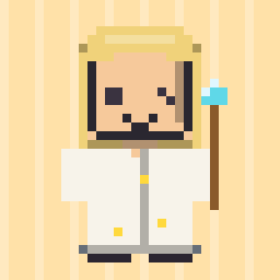 Healing Cleric pixel character avatar