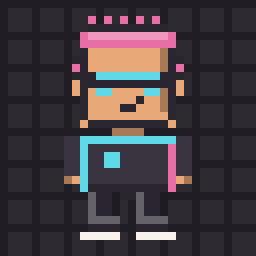 Neon Runner pixel character avatar