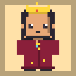 Royal Highness pixel character avatar